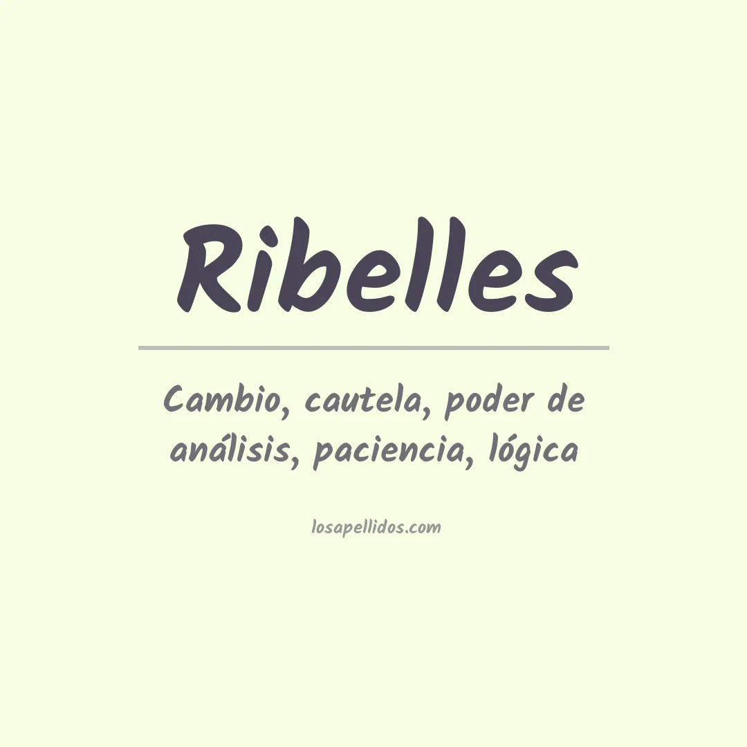 Apellido Ribelles