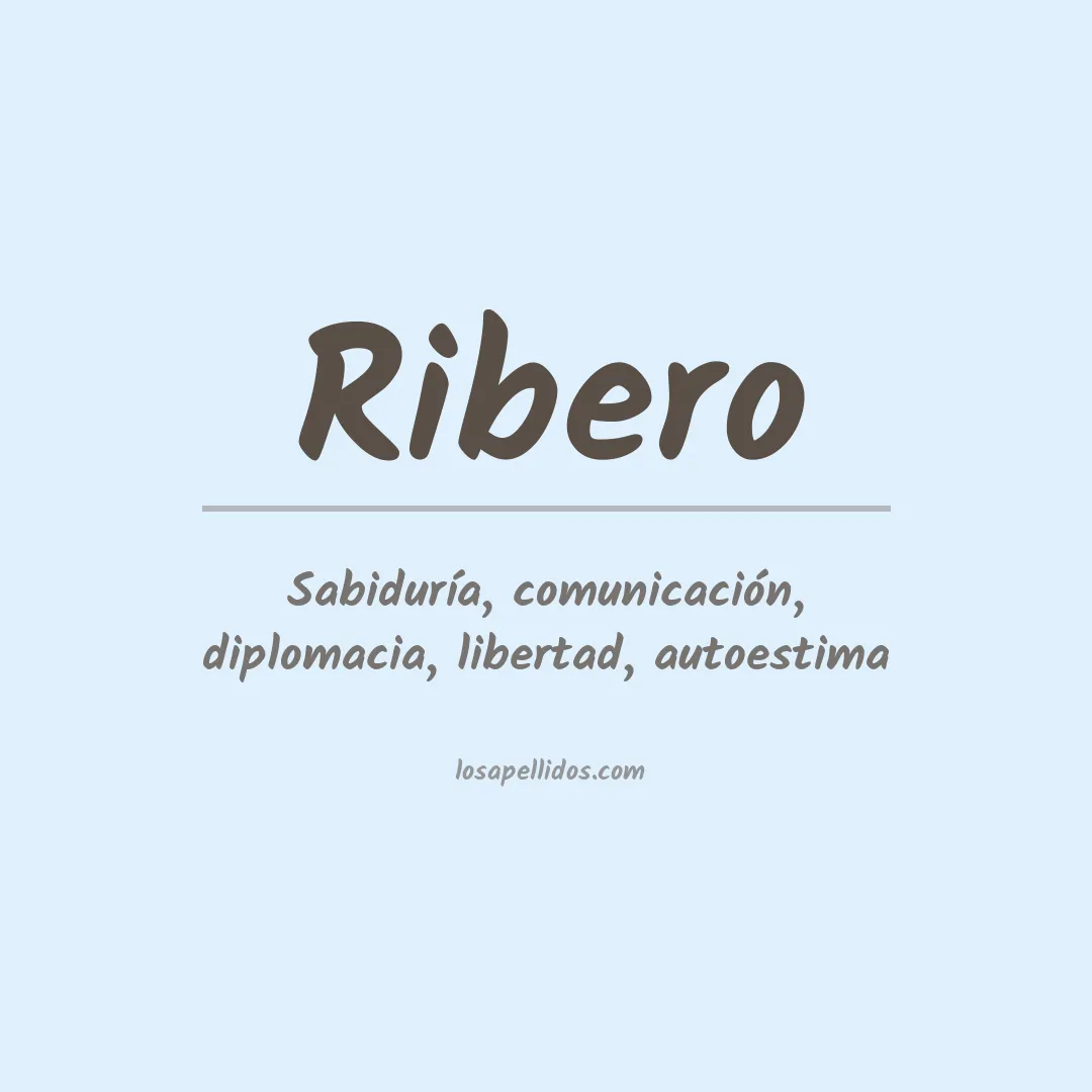 Apellido Ribero