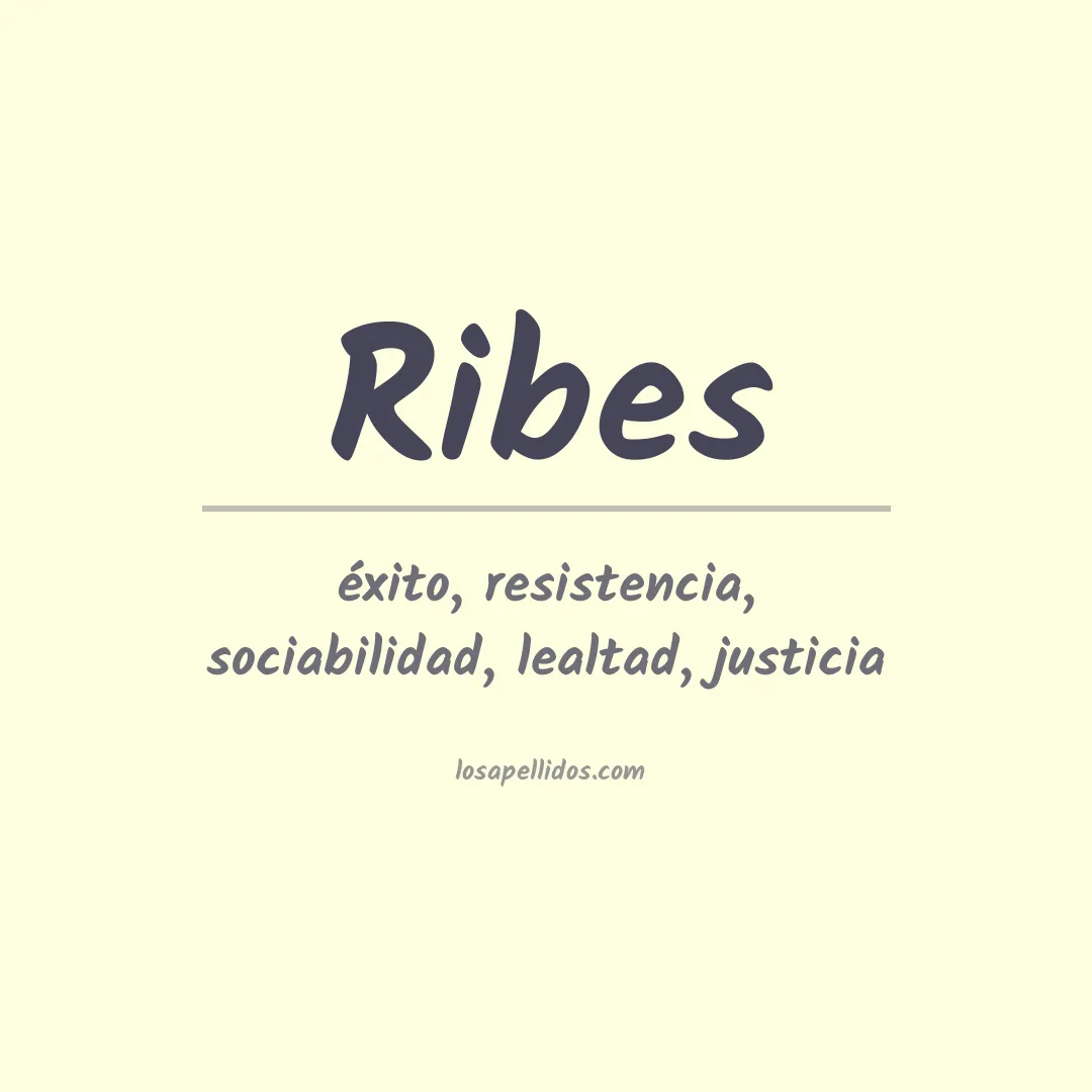 Apellido Ribes