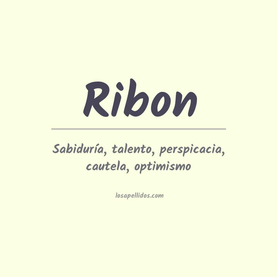 Apellido Ribon