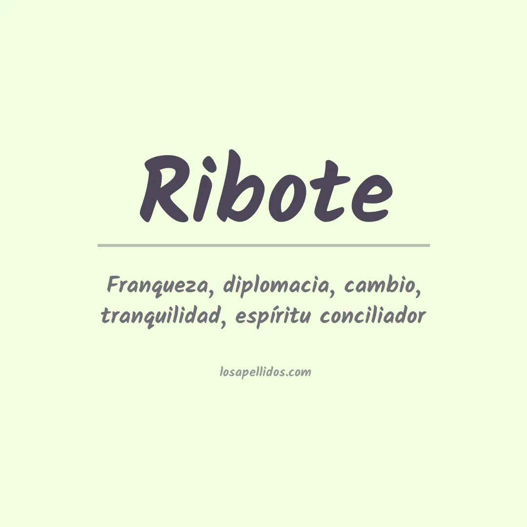 Apellido Ribote