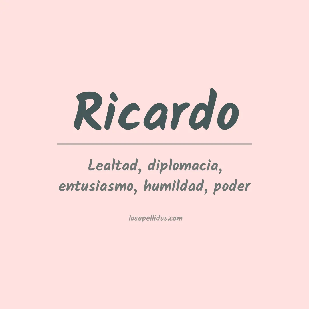 Apellido Ricardo