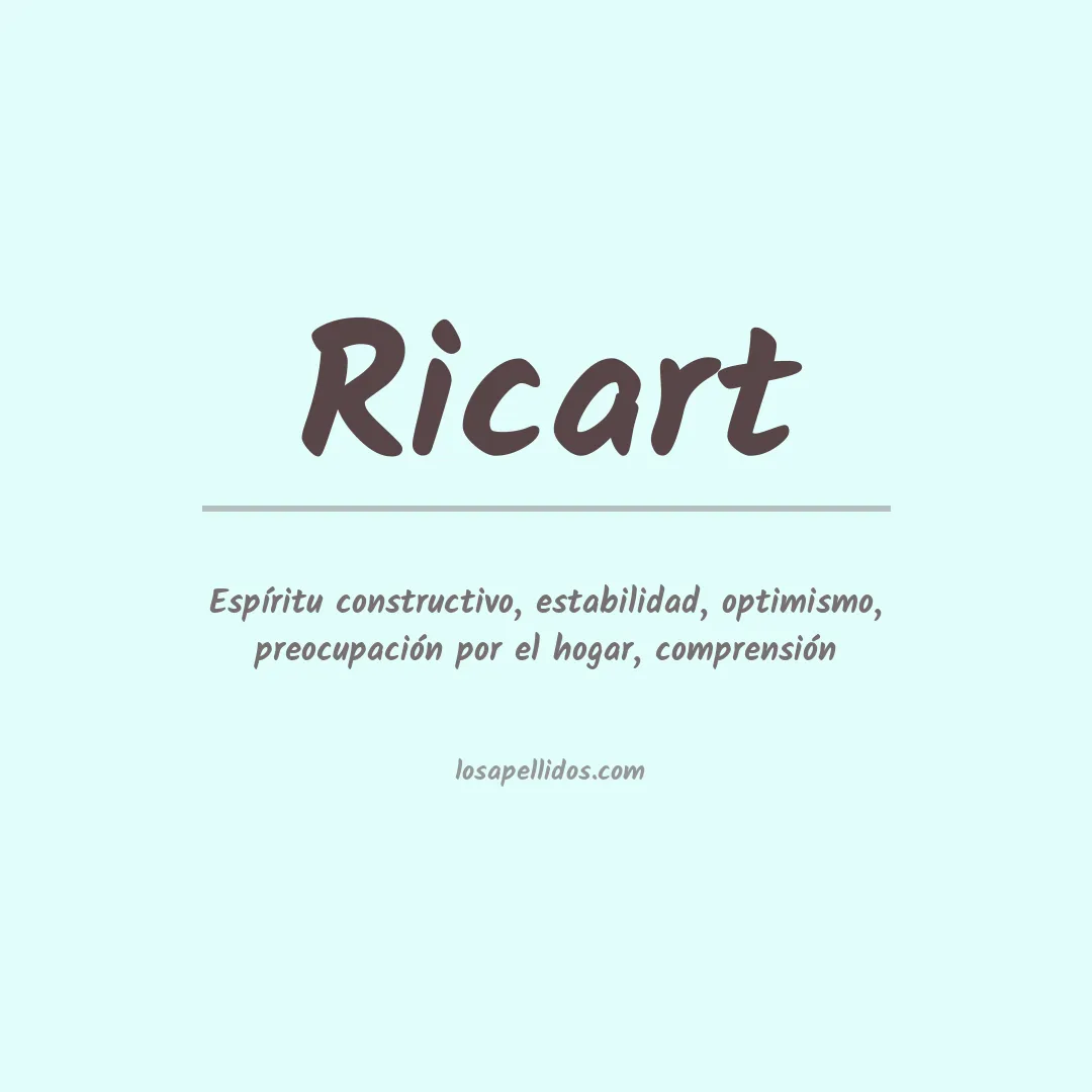Apellido Ricart