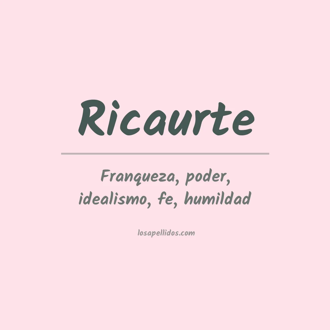 Apellido Ricaurte