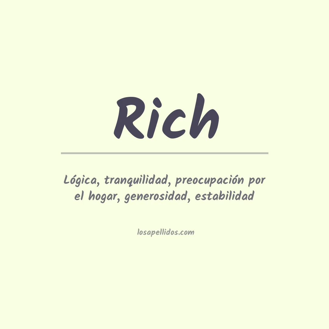Apellido Rich