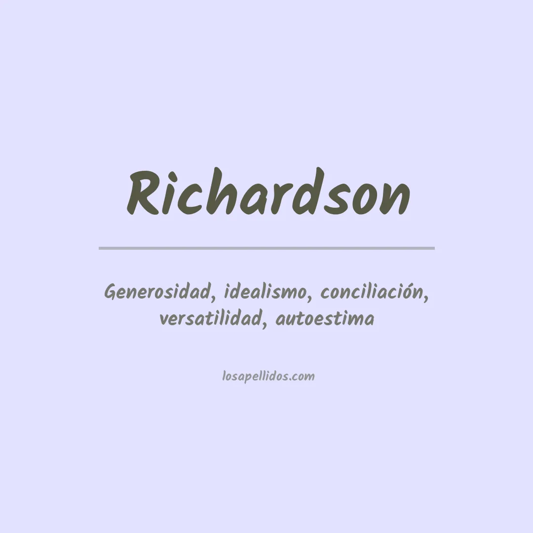 Apellido Richardson