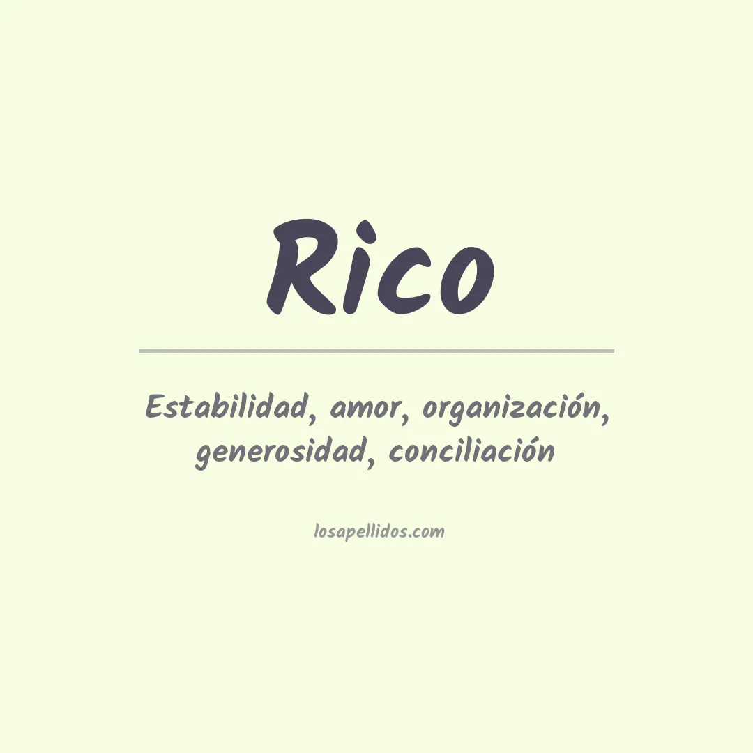 Apellido Rico