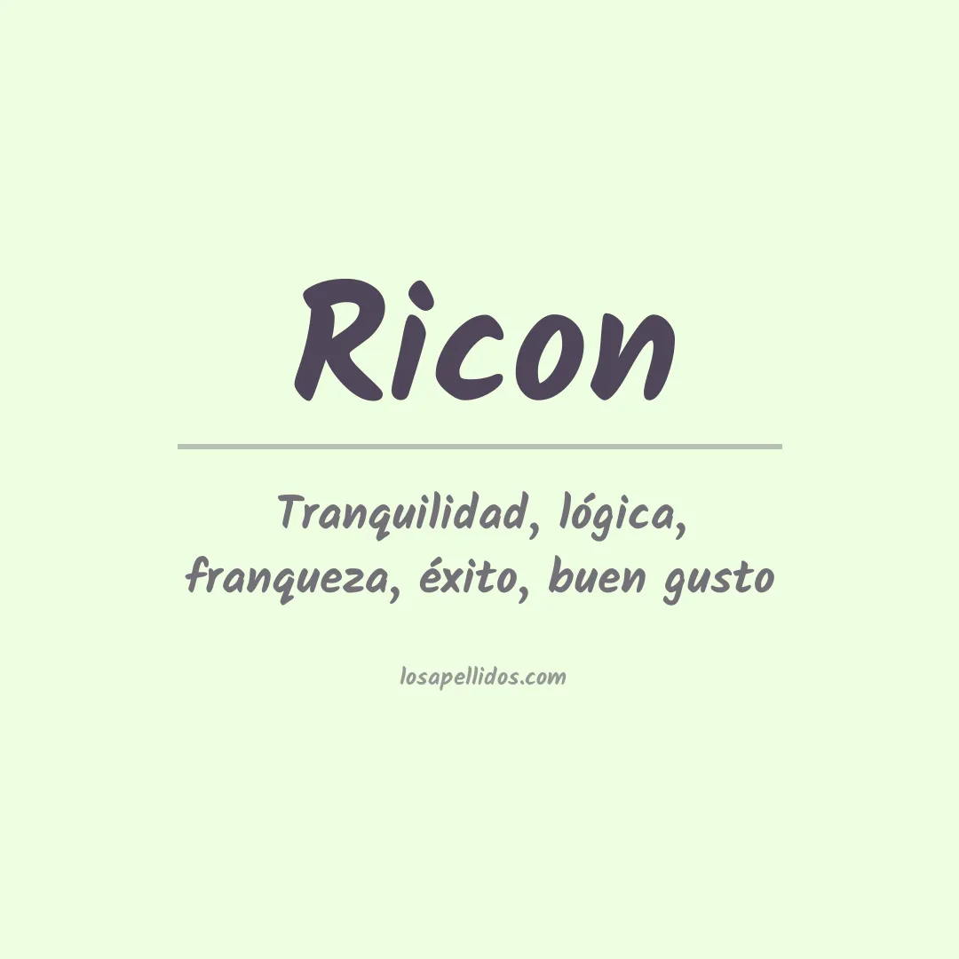 Apellido Ricon