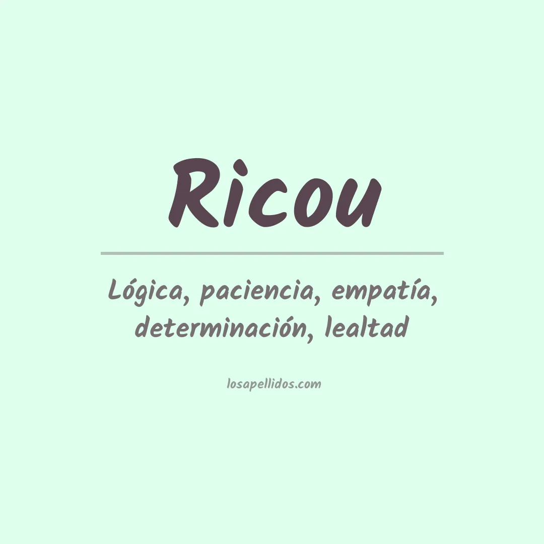 Apellido Ricou