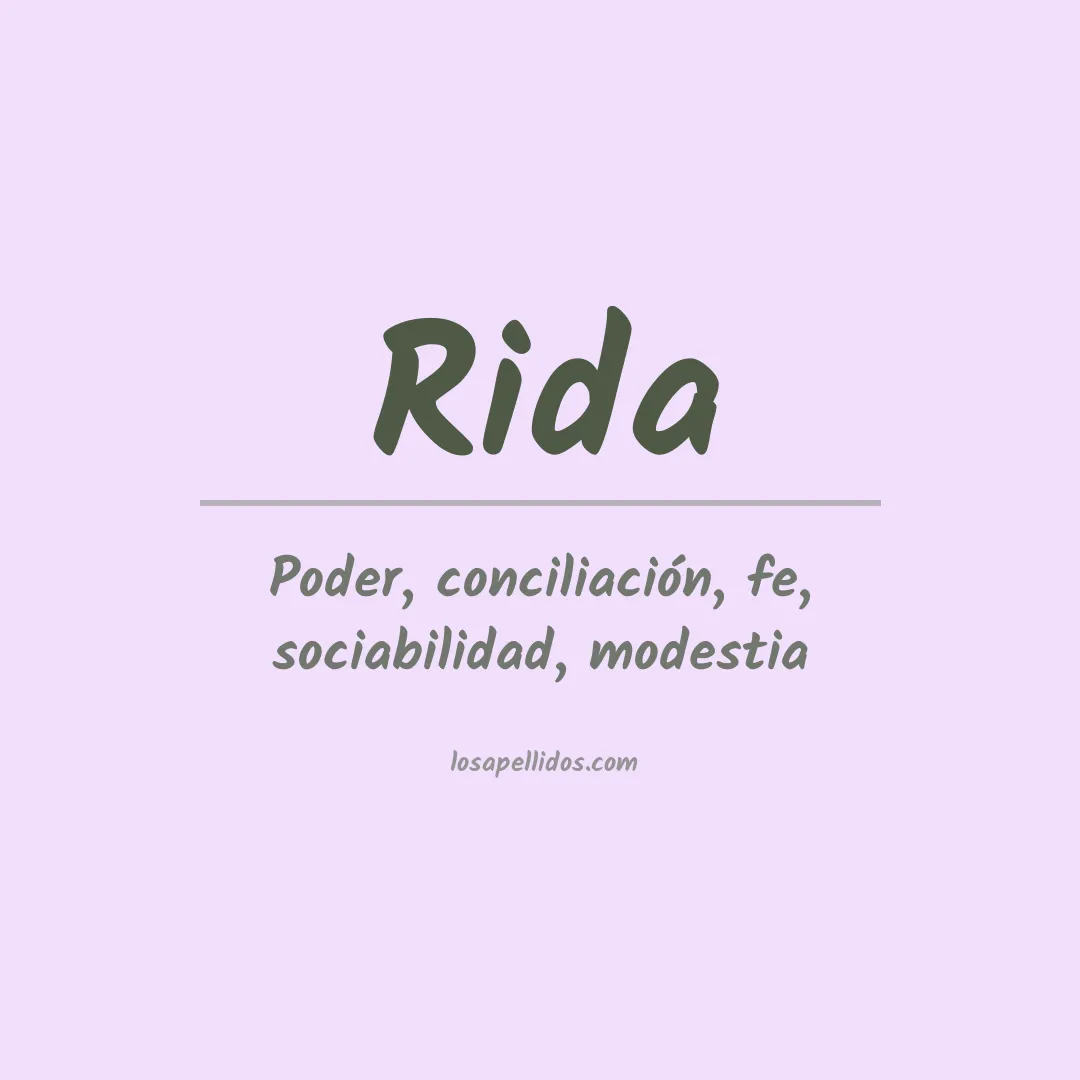 Apellido Rida