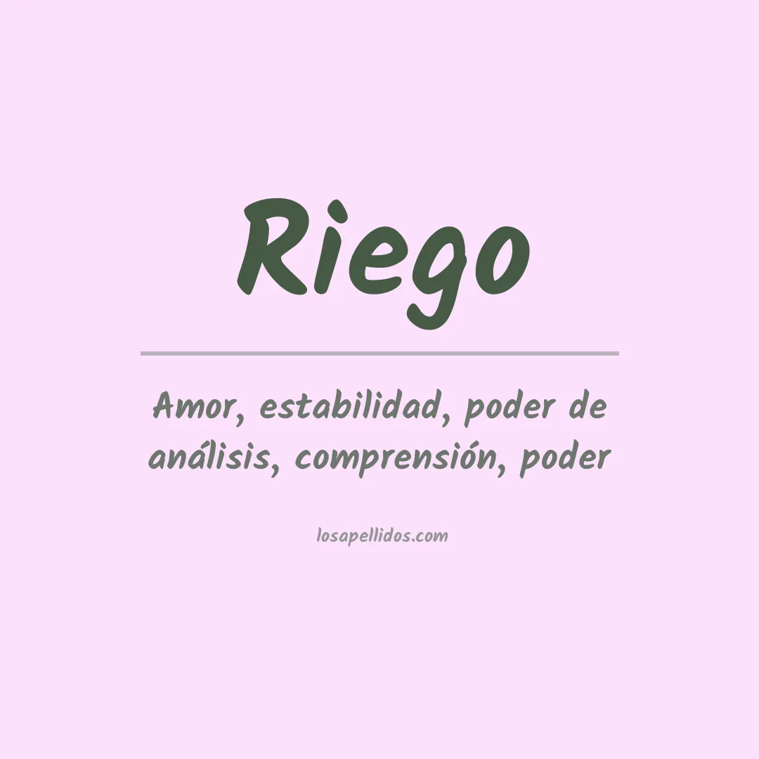 Apellido Riego