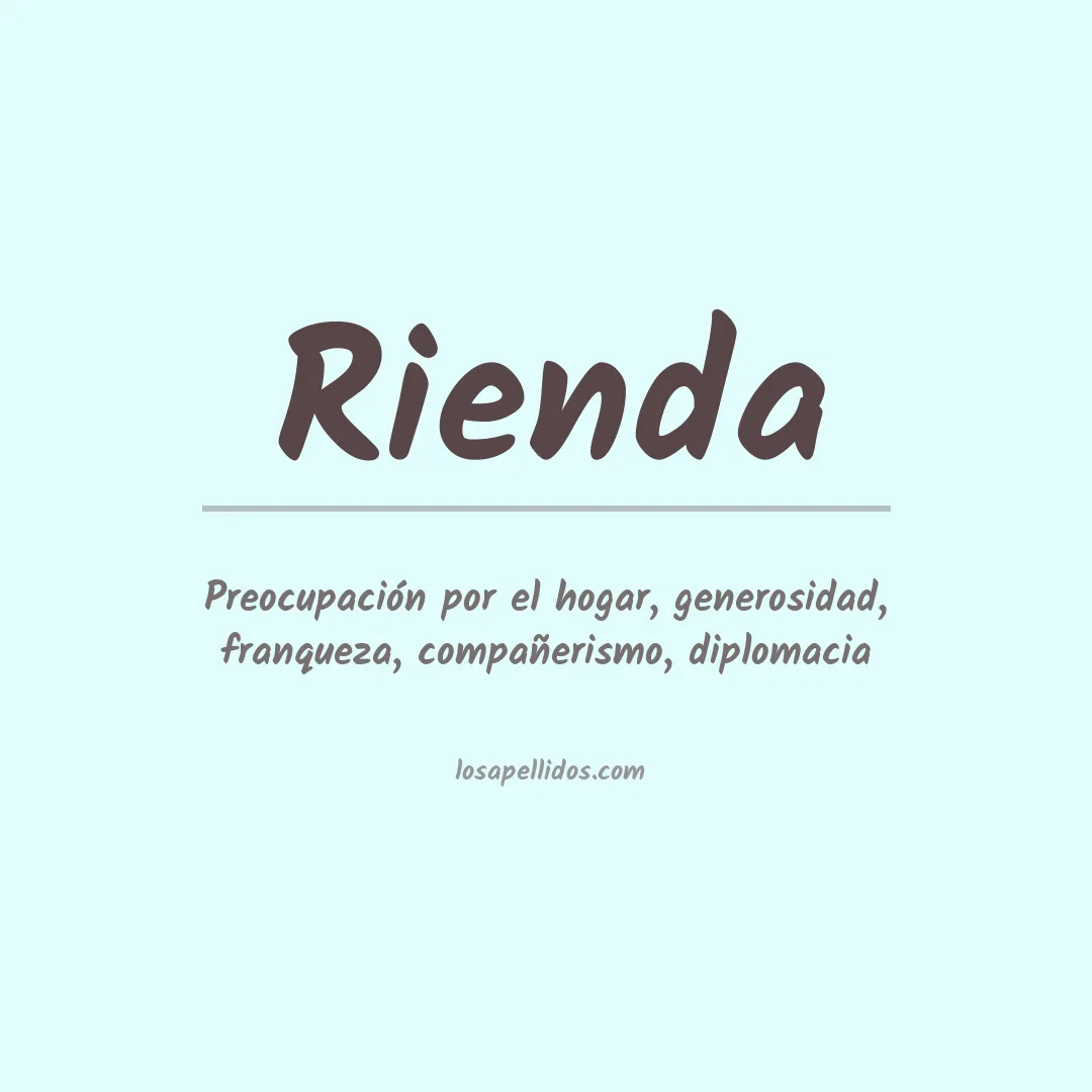 Apellido Rienda