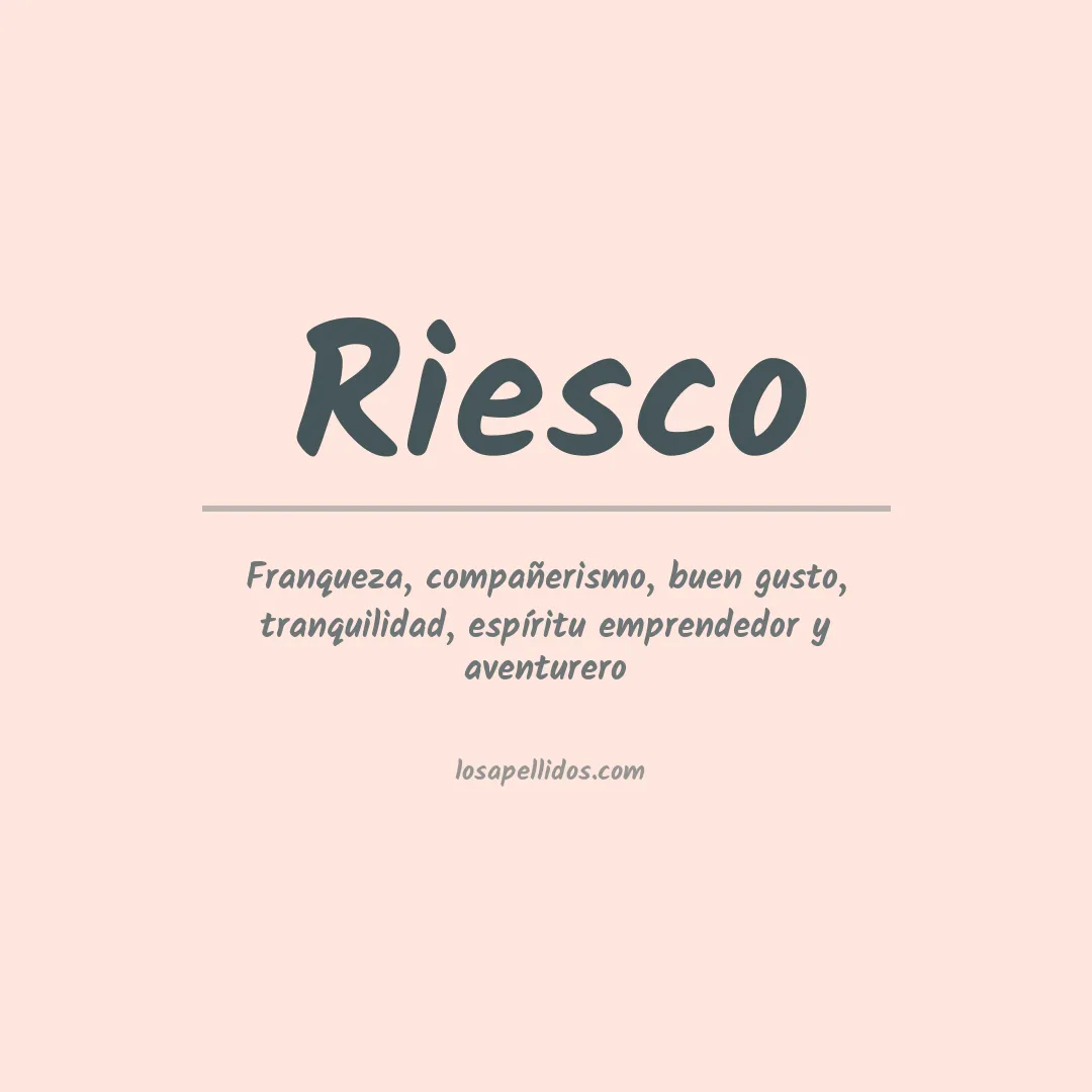 Apellido Riesco
