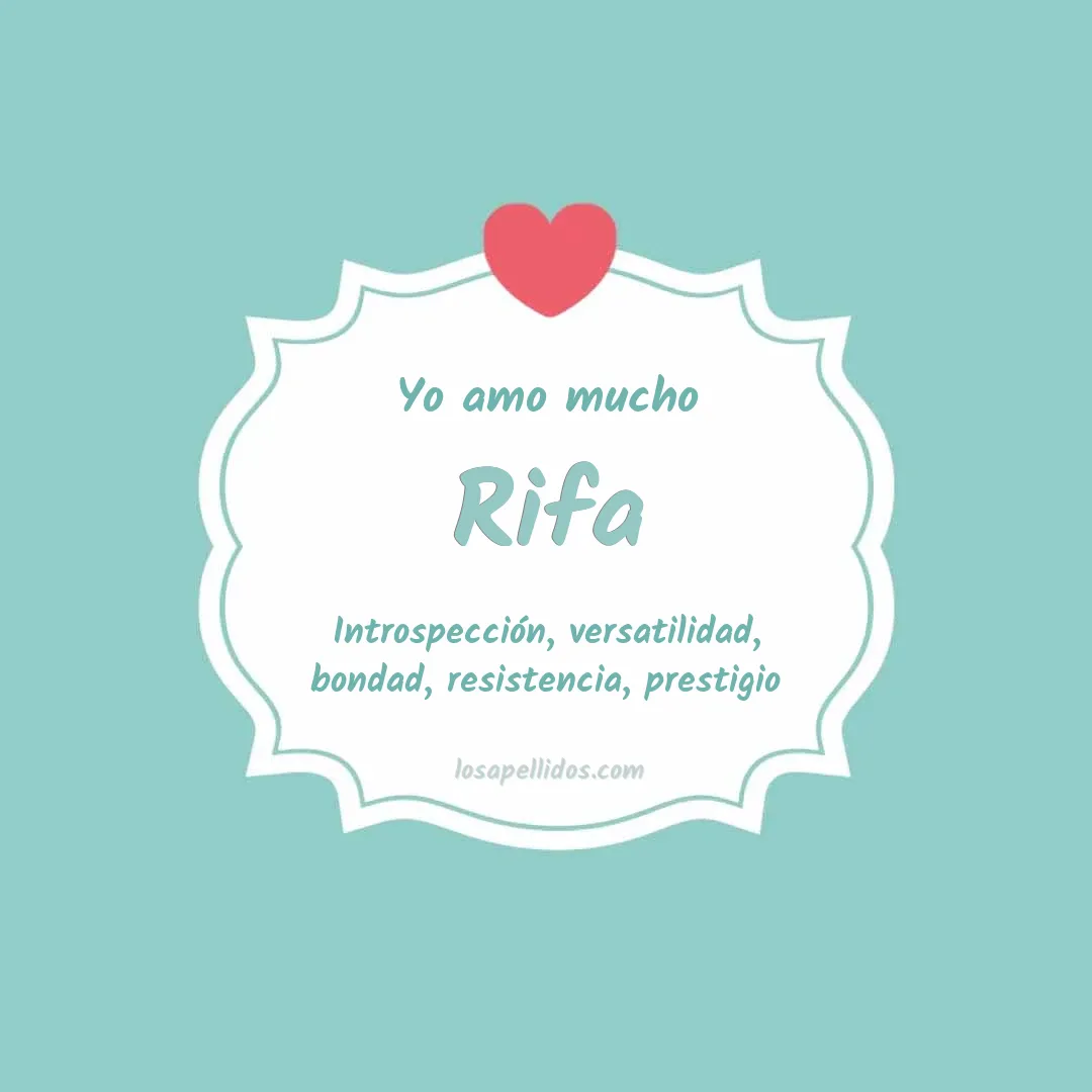 Yo amo mucho Rifa