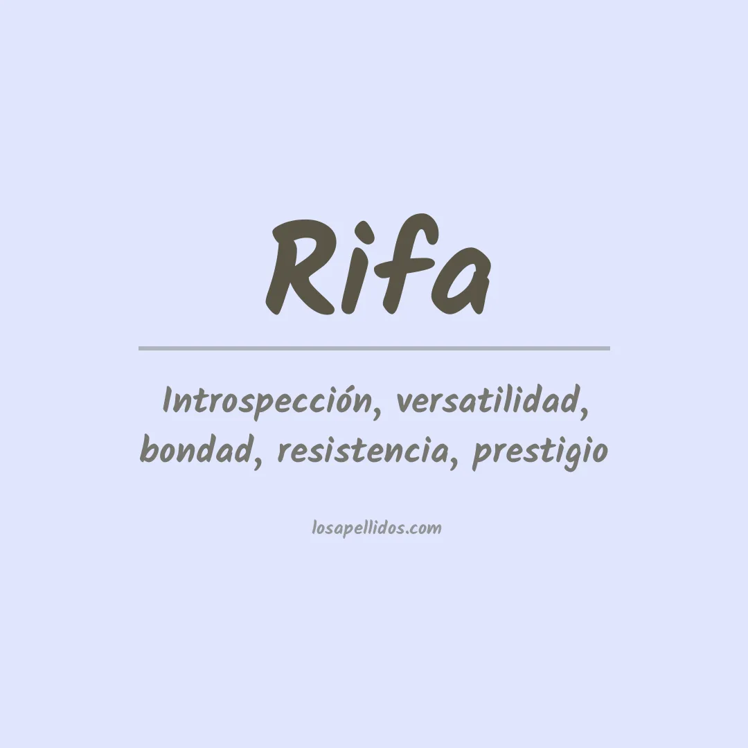 Apellido Rifa