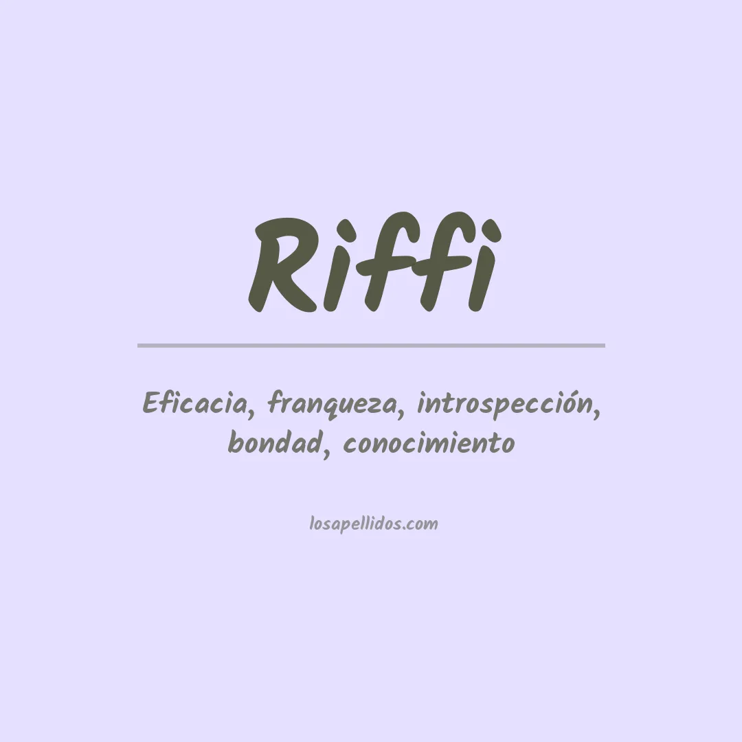 Apellido Riffi