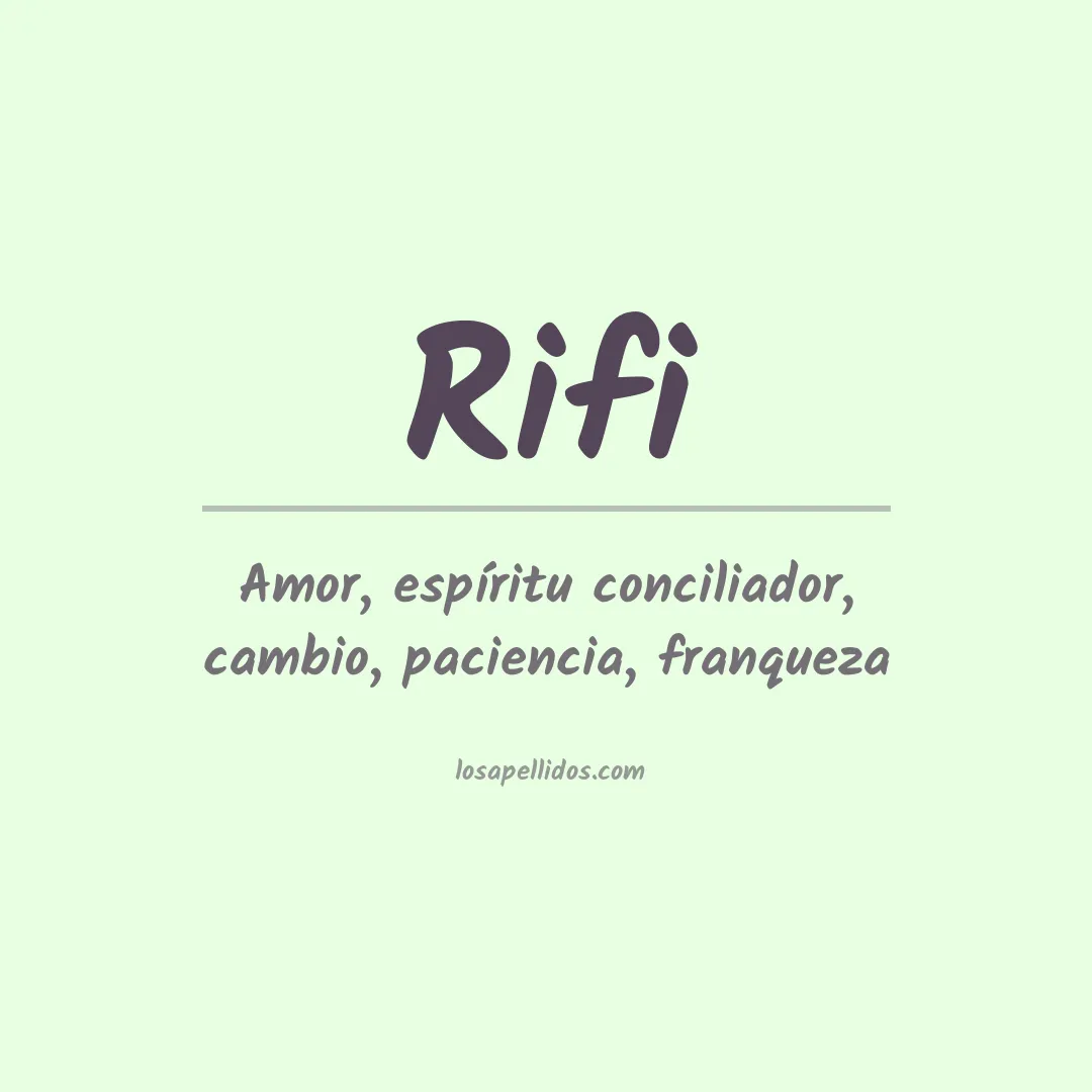 Apellido Rifi