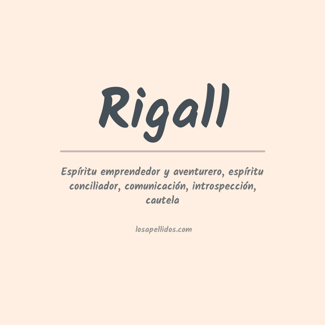 Apellido Rigall