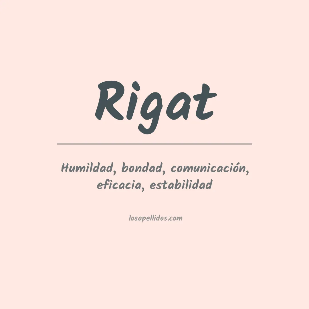Apellido Rigat