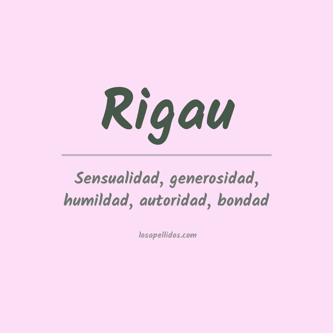 Apellido Rigau
