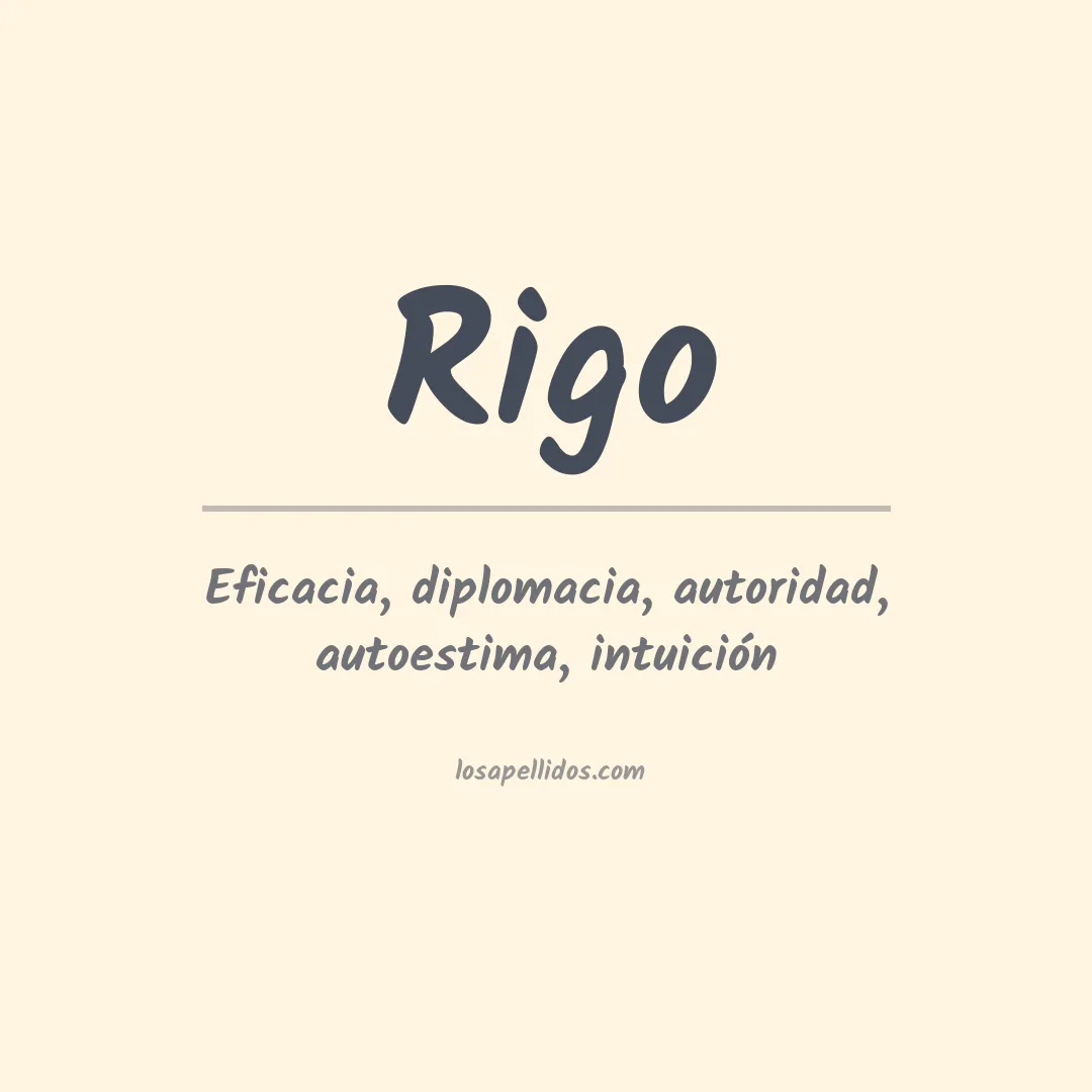Apellido Rigo