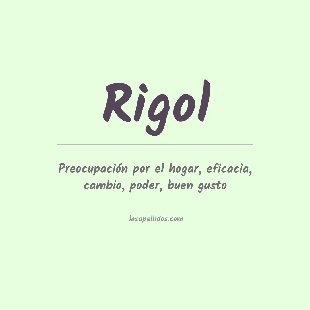 Apellido Rigol