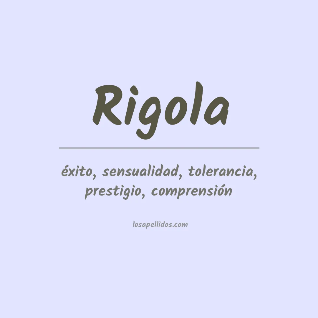 Apellido Rigola
