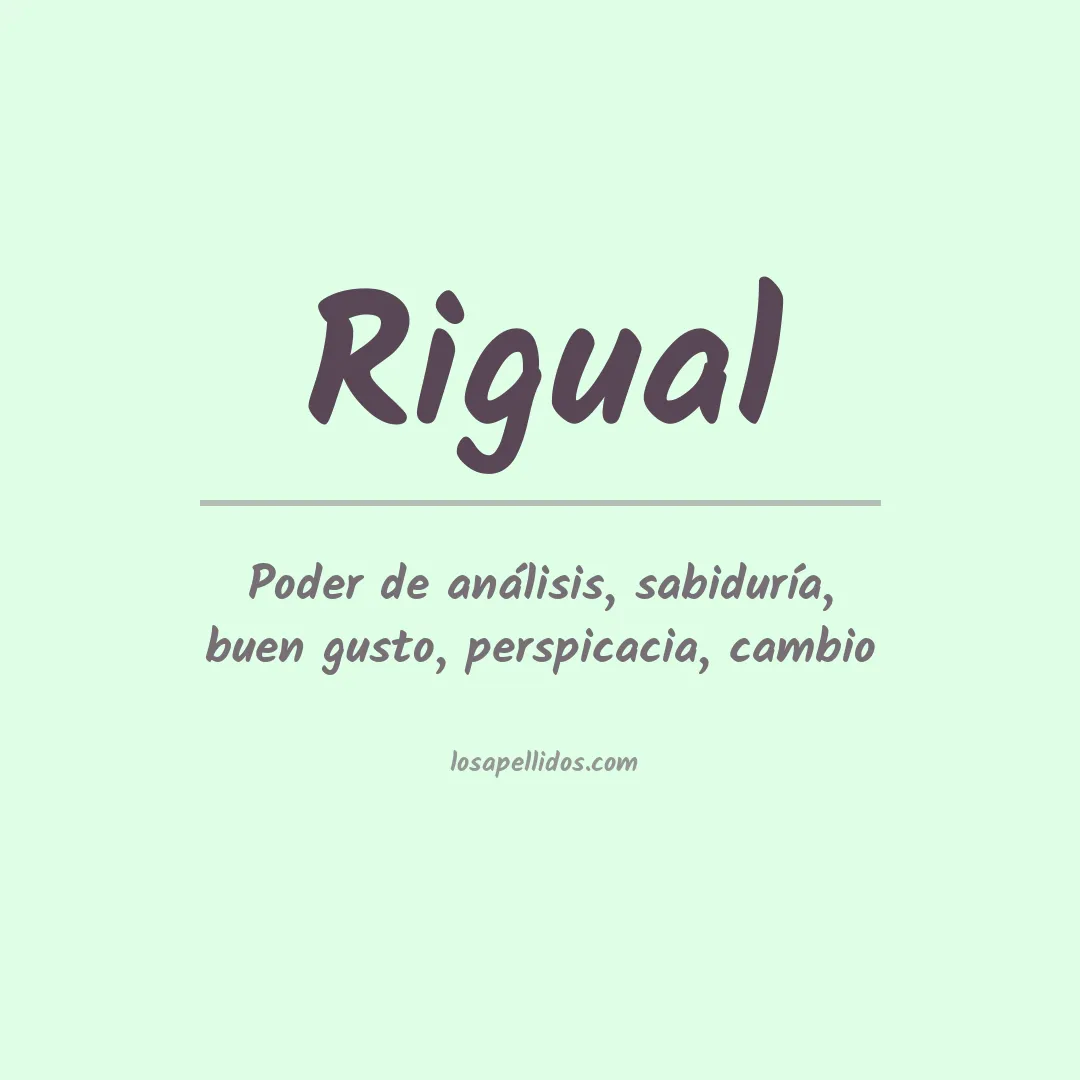 Apellido Rigual