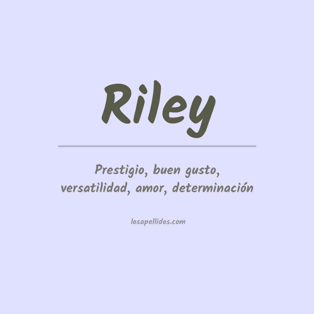Apellido Riley