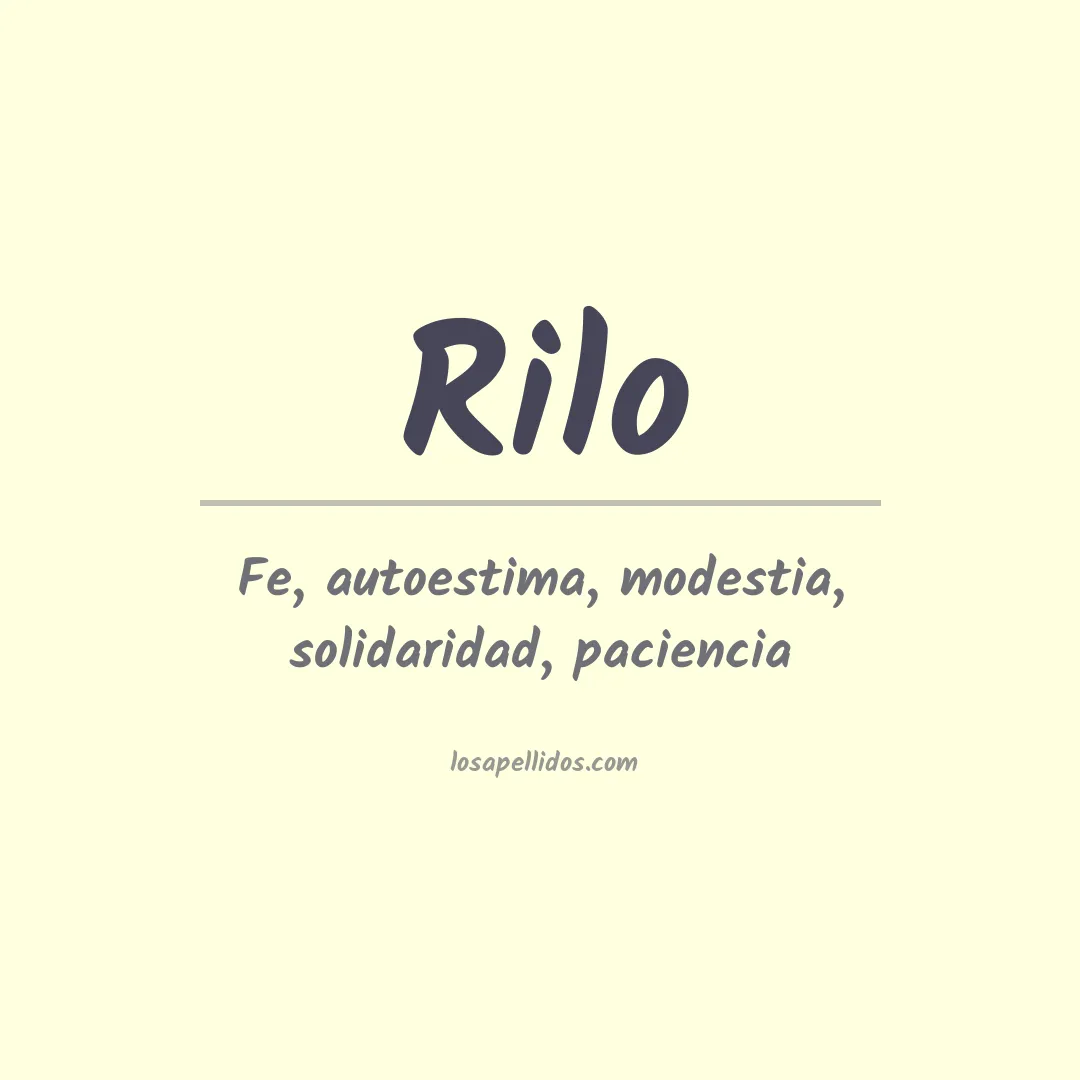 Apellido Rilo