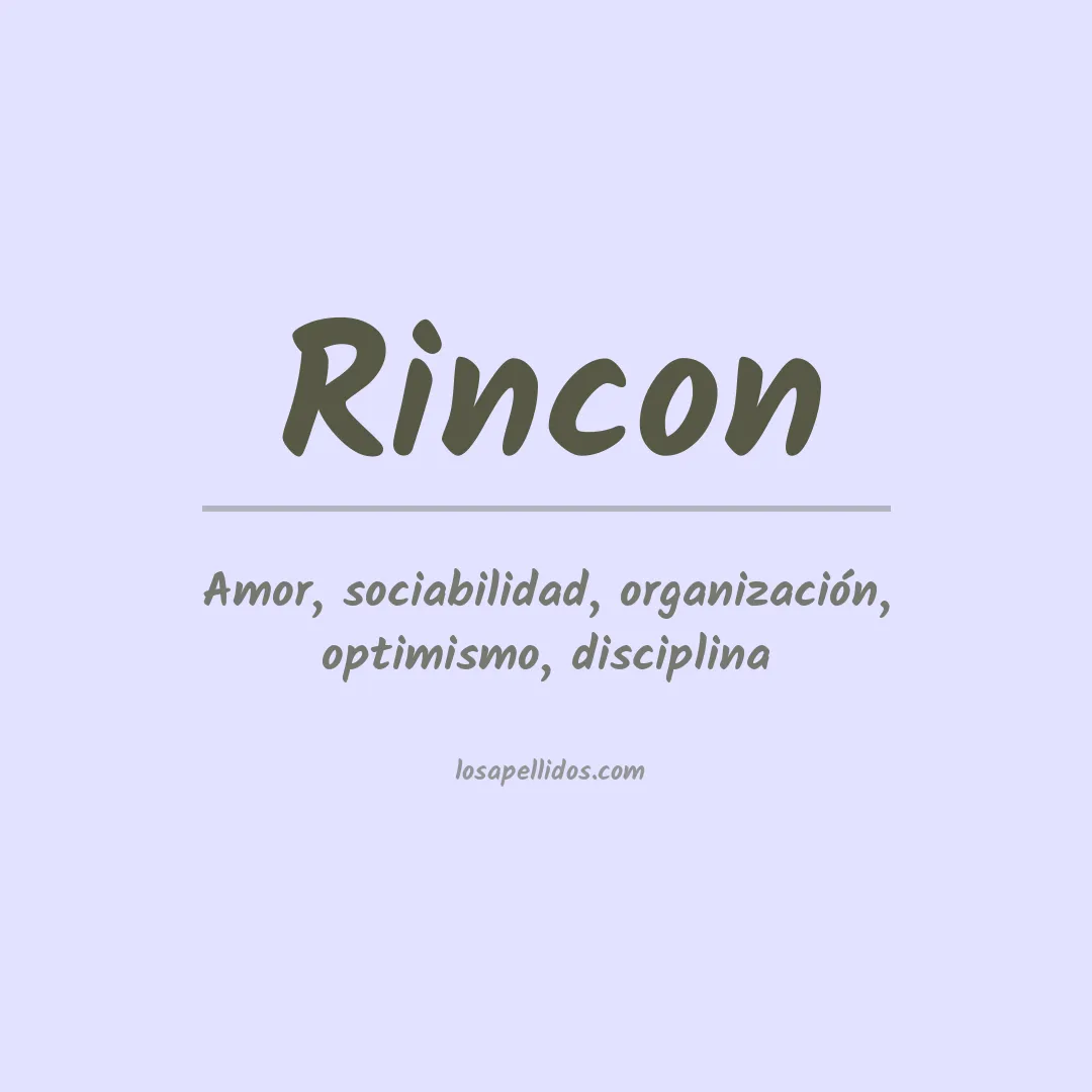 Apellido Rincón