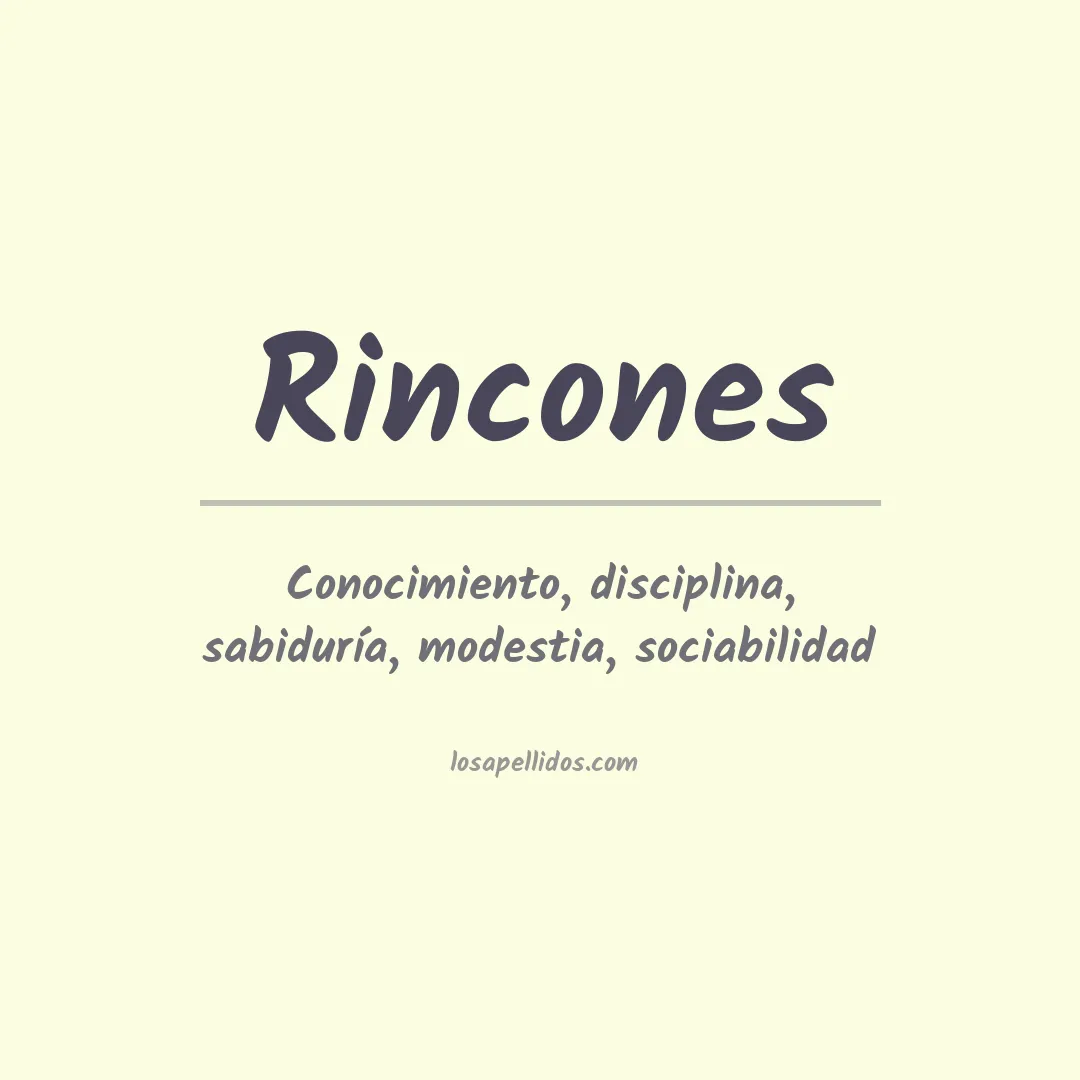 Apellido Rincones