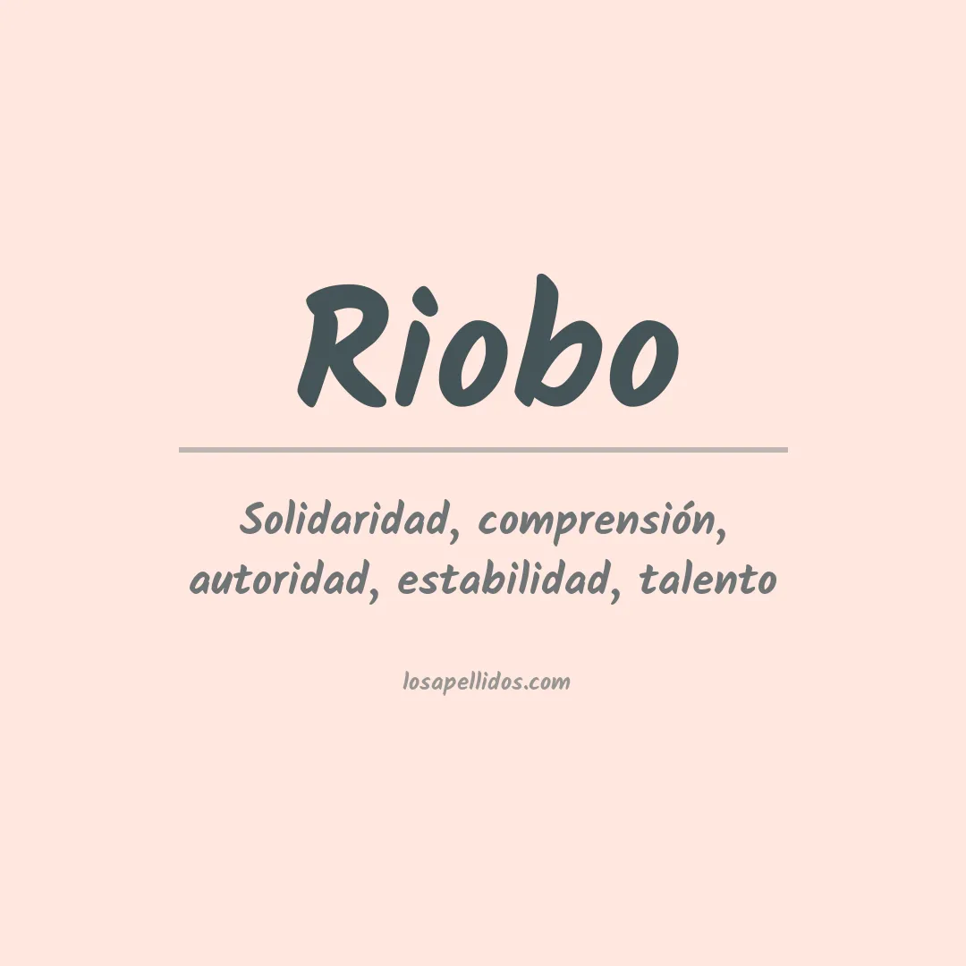 Apellido Riobo