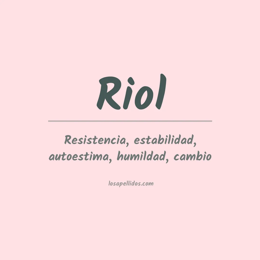 Apellido Riol