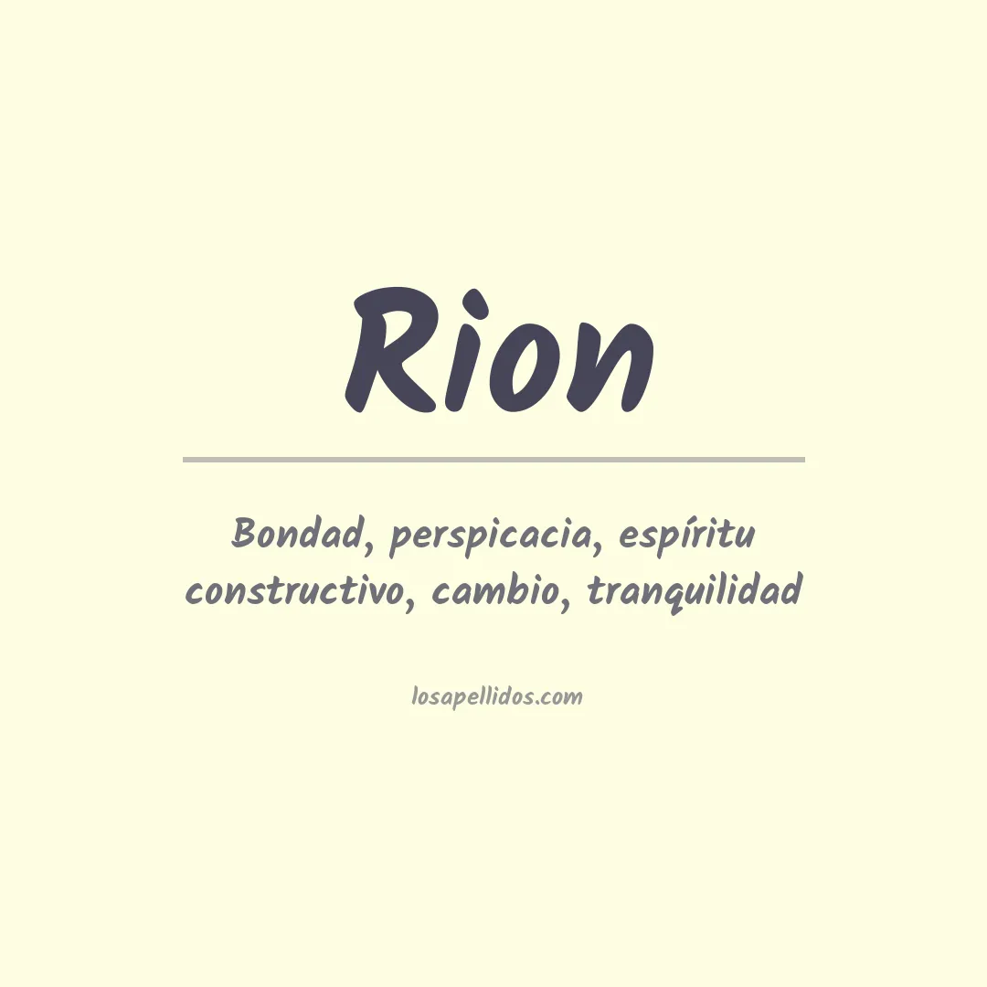 Apellido Rion