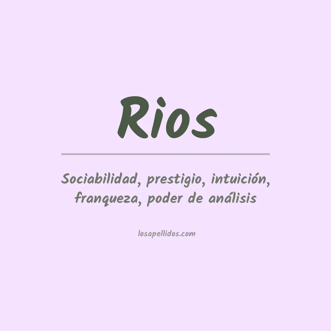 Apellido Rios