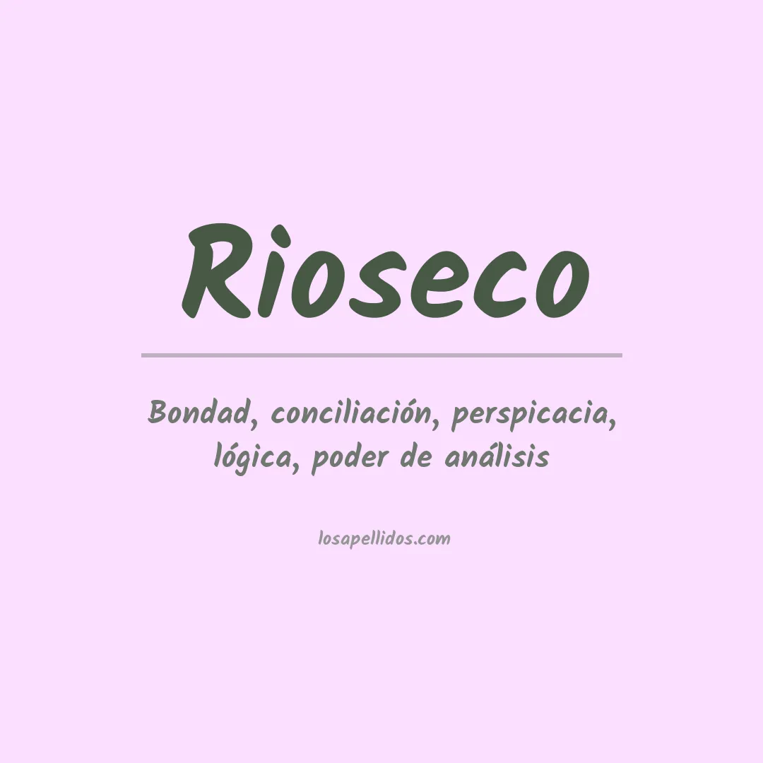 Apellido Rioseco