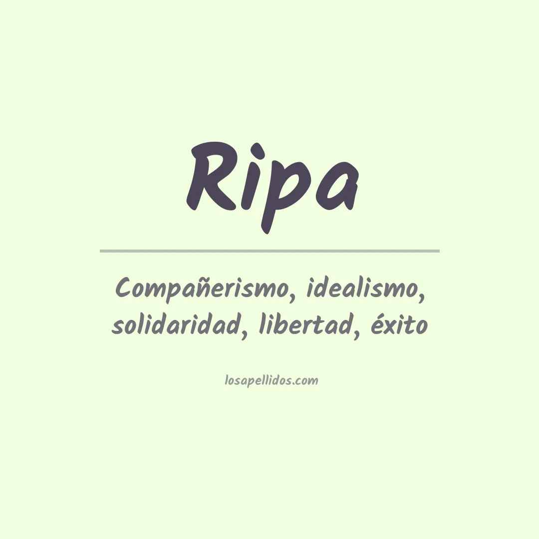 Apellido Ripa