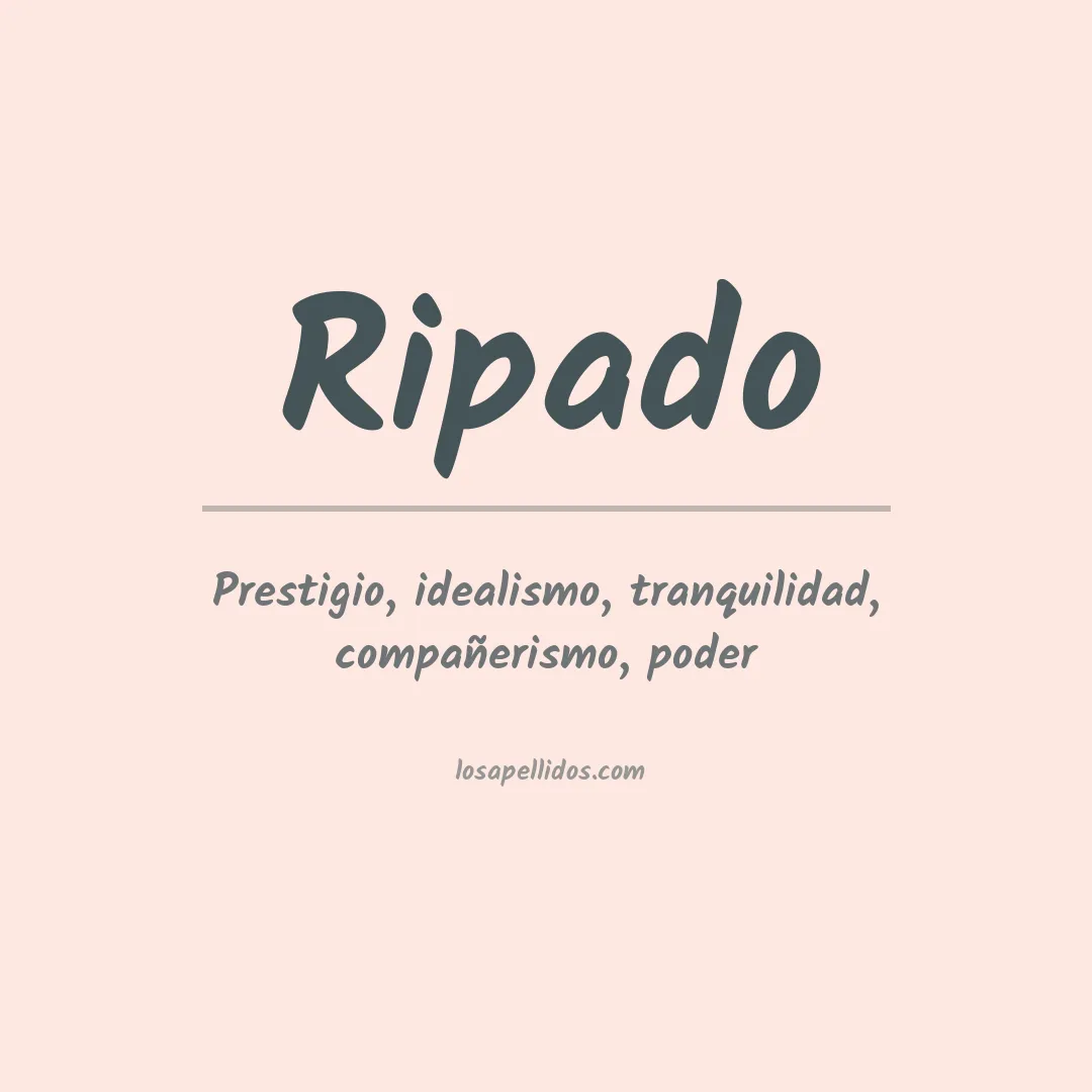 Apellido Ripado