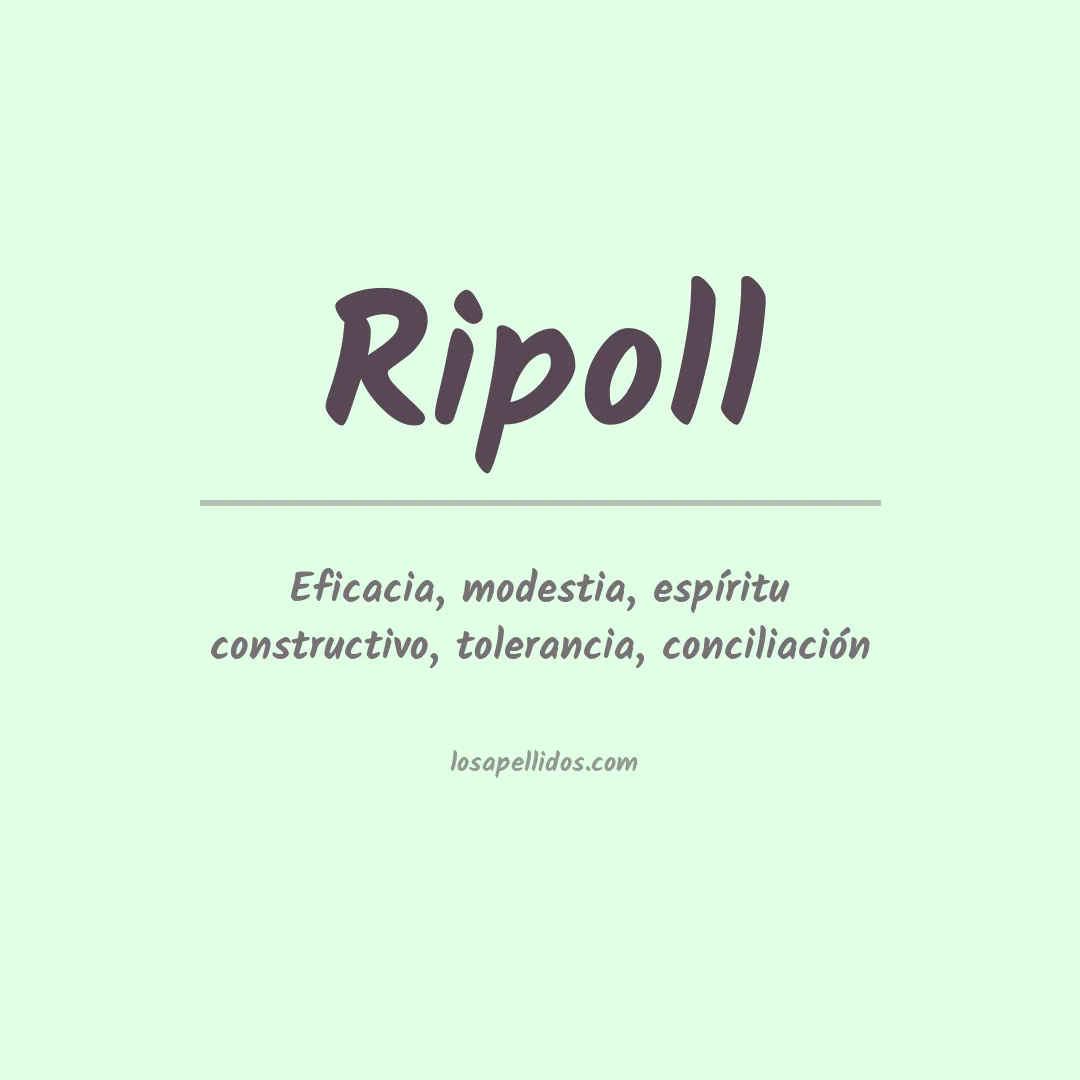 Apellido Ripoll