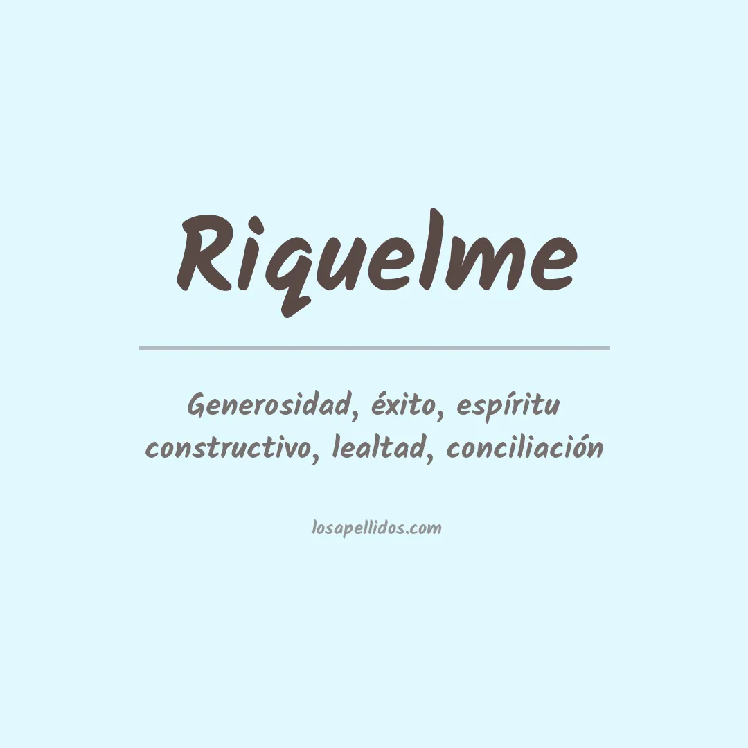 Apellido Riquelme