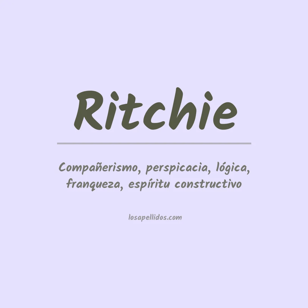 Apellido Ritchie