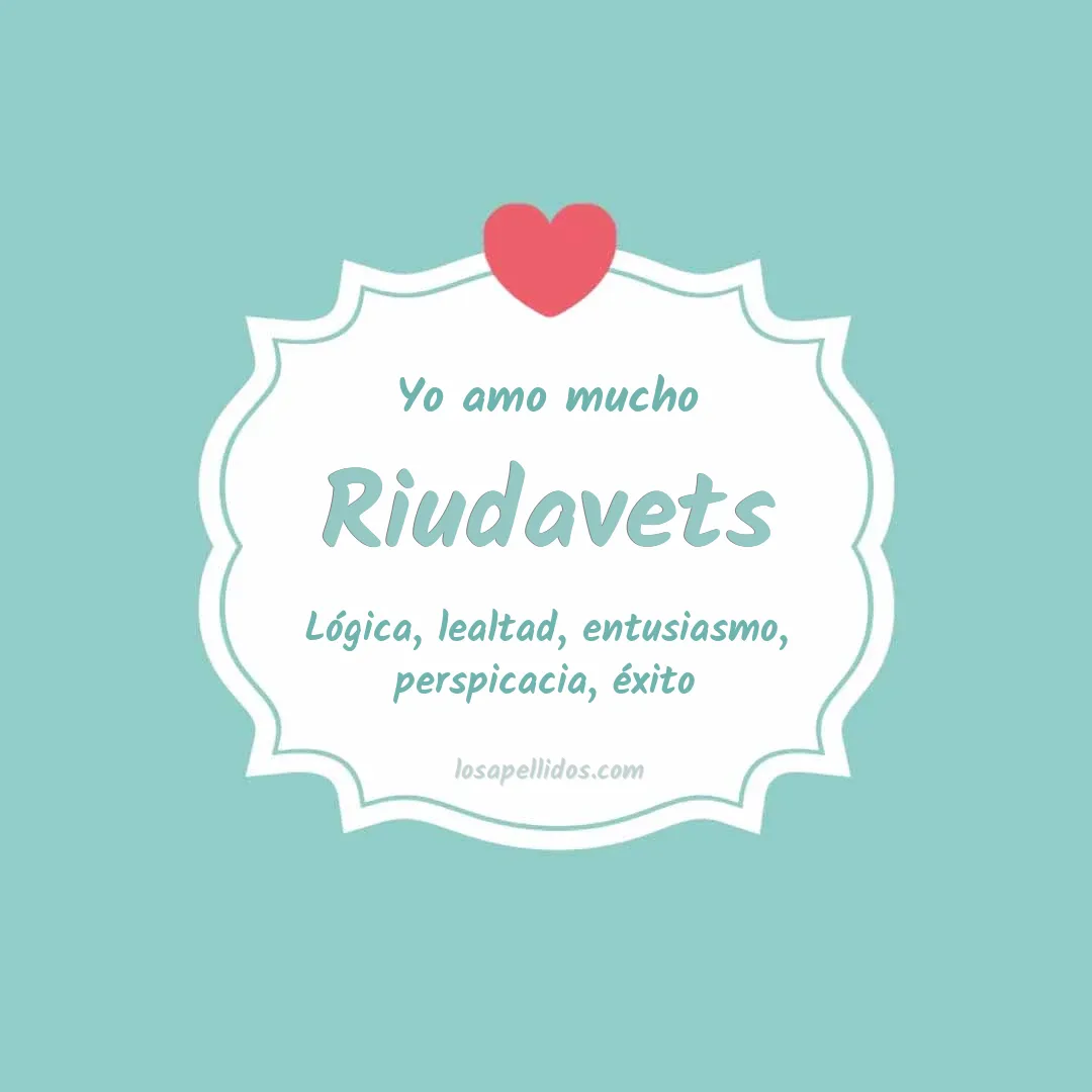Yo amo mucho Riudavets