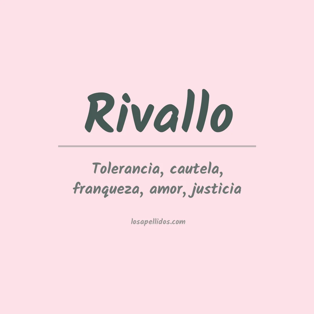 Apellido Rivallo