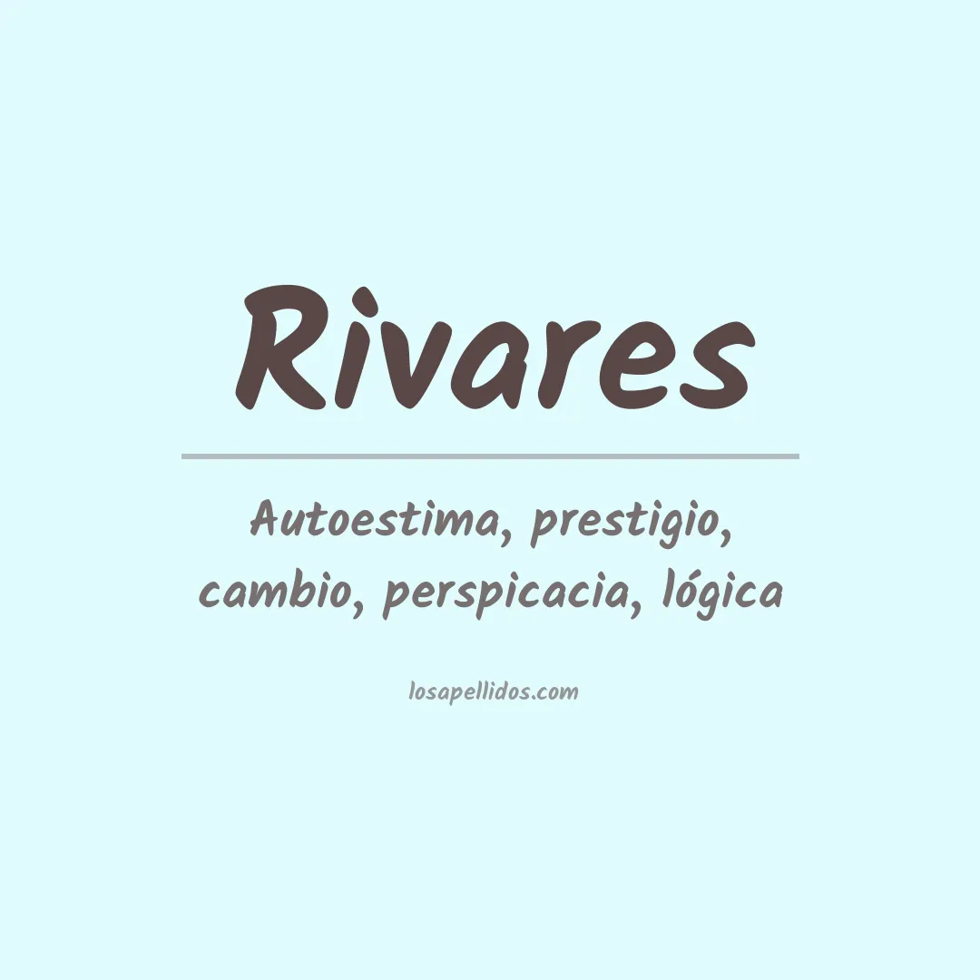 Apellido Rivares