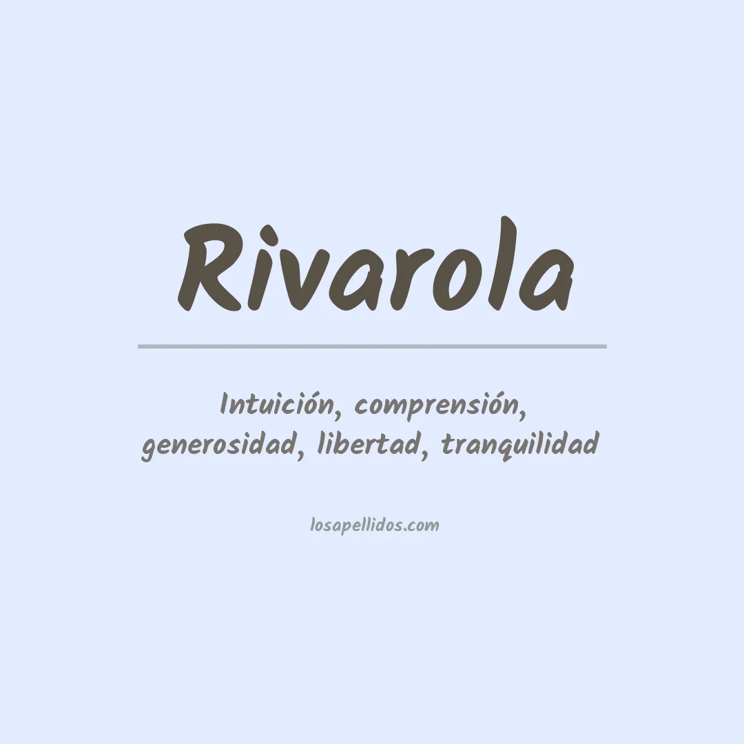 Apellido Rivarola