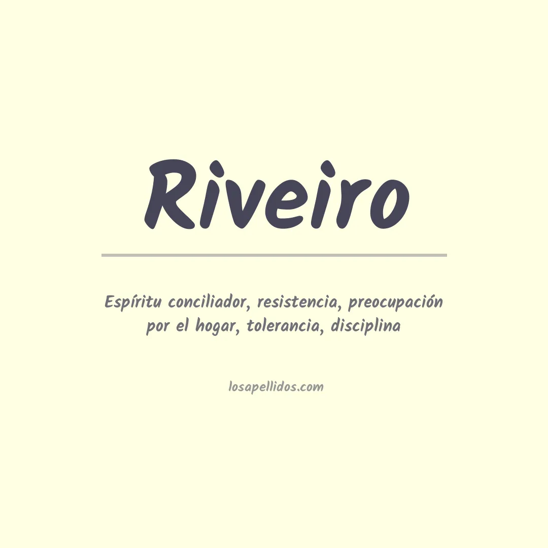 Apellido Riveiro