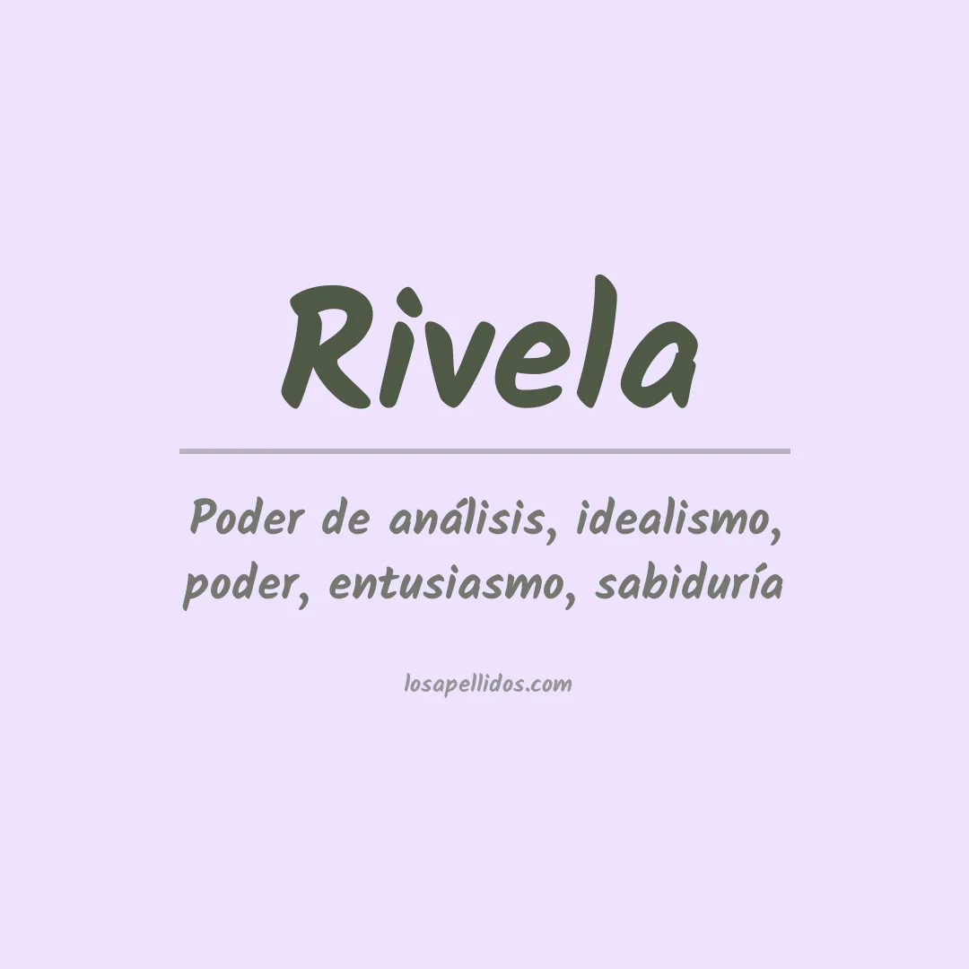 Apellido Rivela