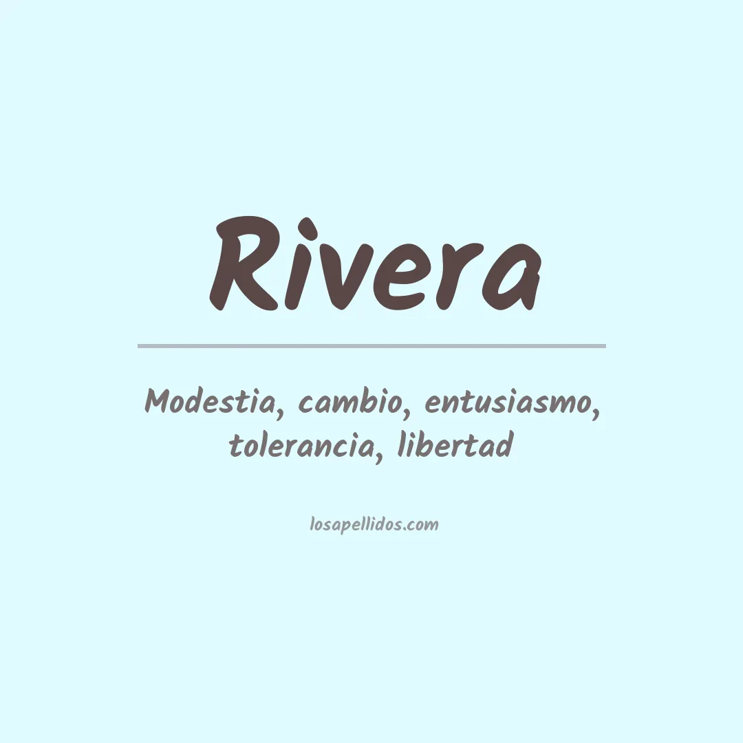 Apellido Rivera