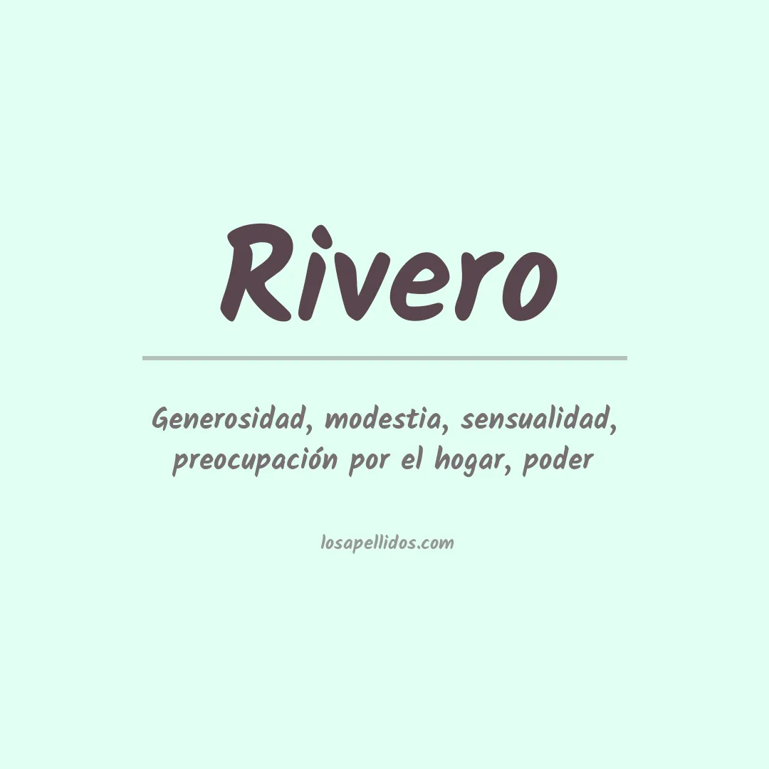 Apellido Rivero